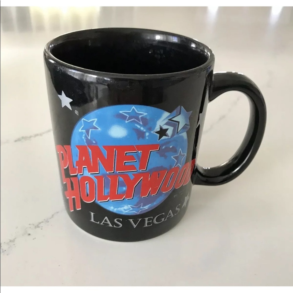 Planet Hollywood Las Vegas star print coffee mug